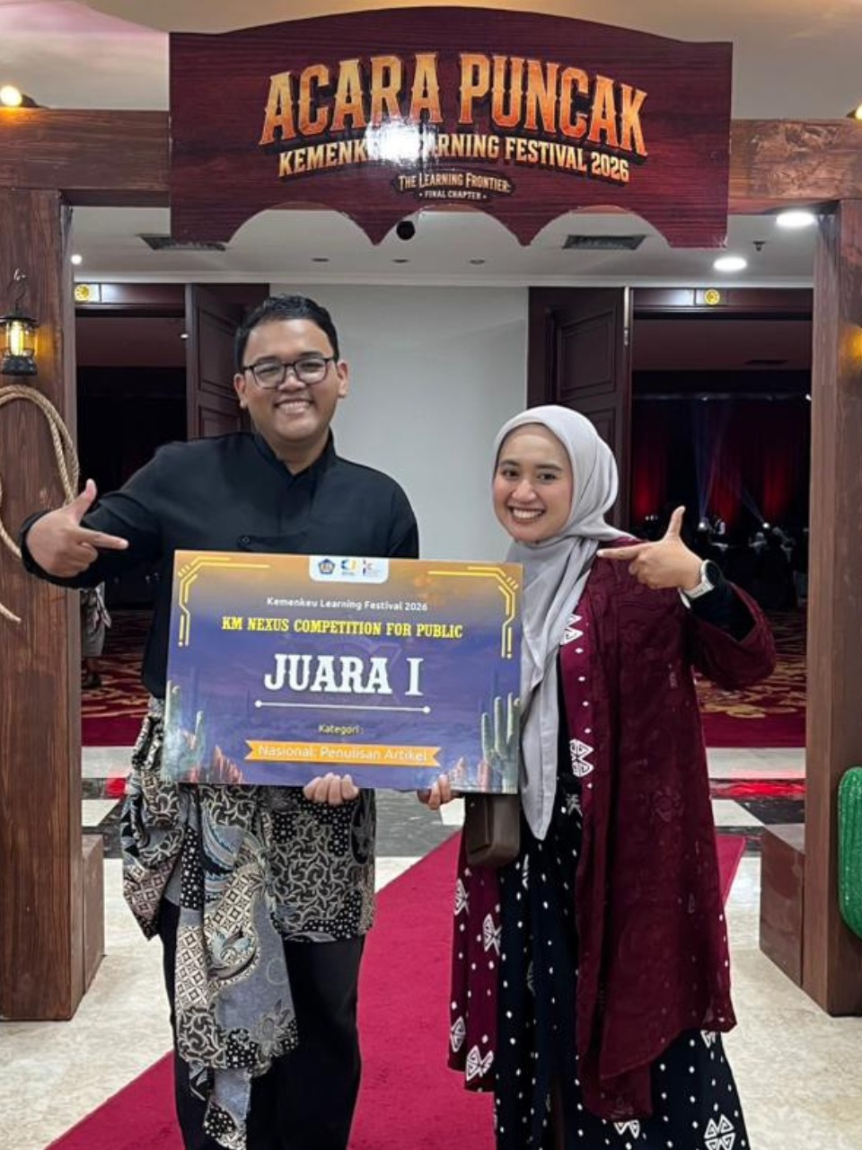 Juara 1 Penulisan Artikel Kementerian Keuangan RI